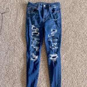 American Eagle Short super hi-rise jeggings